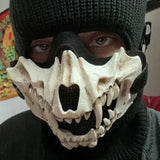 Lianfudai Varieties of Halloween Half Face Mask Anime Dragon God Skeleton Bone Skull Animals Mask Cosplay Dance Party Prom Costumes Props