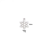 Lianfudai 10PCS Zinc Alloy Oil Drip Enamel Snowflake Christmas Snowman Charms Pendant For Earrings Necklaces Jewelry Making Accessories