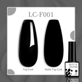 Lianfudai 7ML Black Crystal Cat Magnetic Gel Sparkling Glitter Gel Nail Polish Semi Permanent UV Gel Nail Art No Need Base Color