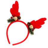 Lianfudai Christmas Tree Themed Headbands Festives Headwear Soft Comfortable Headpiece Women and Girls Hair Accessory