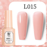 Lianfudai No.175 Gel Polish Baby Pink Nails Design UV Semi Permanent Manicure Nail Art Gel Varnishes Hybrid Need Base Gel Top Coat