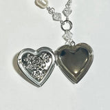 Lianfudai Heart Locket pendant Necklace Phase box