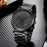 Lianfudai Top Men Watch Brand Business Style Stainless Steel Fashion Waterproof Sports Multifunctional Quartz Wristwatch Relogio Masculino