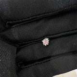 Lianfudai 1PCS Cute Pink Zircon 316L Stainless Steel Ear Bone Nail New Fashion Y2K Punk Small Earring for Women Cochlea Jewelry Party Gift