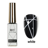 Lianfudai Nail Liner Gel Drawing Line Paint Gel Nail Polish 4 Colors Black White Gold Silver Glitter UV Painting Gel Varnish Nail Art