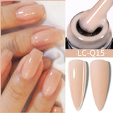 Lianfudai 7ML Jelly Pink Peach Quick Extension Gel Nail Polish Nude Transparent Color Finger Prolong Rubber Base Construction Gel