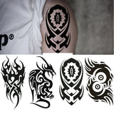 Lianfudai Totem Temporari Tattoos Sticker Sexy Body Art Tattoo Arm Legs Sleeve Fake Tattoo for Women Tattoo Temporary Waterproof for Hand