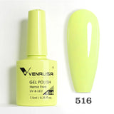 Lianfudai Venalisa Nail Gel Polish Jelly Color HEMA FREE Nude Pink Semi Permanent Soak Off UVLED Gel Nail Polish Sparkle Gel Varnish