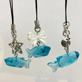 Lianfudai jelly whale shark phone charm handmade