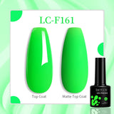 Lianfudai 7ML Glitter Gel Nail Polish Sparkling Semi Permanent UV Gel Colorful Shinning Gel Varnish Nail Art Soak Off UV LED Gel