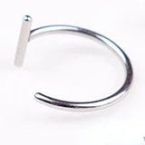 Lianfudai Fake Lip Piercing Jewelry none piercing labret faux lipring stainless steel  Lip Cuff  lead free nickel free body jewelry