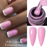 Lianfudai  7ml Dark Nude Rubber Base Gel Nail Polish Semi Permanent UV Gel LED Nail Art Varnish For Nails Manicure DIY Design