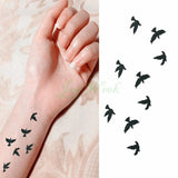 Lianfudai Waterproof Temporary Tattoo Sticker Cat Fox Animal Fake Tatto Flash Tatoo Neck Hand Back Foot Shoulder for Kids Women Men