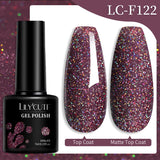 Lianfudai 7ML Gold Foil Quick Extension Gel Nail Polish Nude Purple Nail Flakes Vernis Semi Permanent UV Gel Nail Art Hard Gel