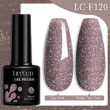 Lianfudai 7ML Gold Foil Quick Extension Gel Nail Polish Nude Purple Nail Flakes Vernis Semi Permanent UV Gel Nail Art Hard Gel