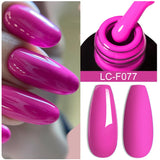 Lianfudai 7ML Auroras Thermal Gel Nail Polish Nude Dark Purple Glitter Gradient Temperature Color Changing Nail Art Gel Varnishes