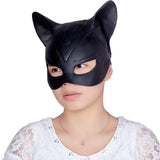 Lianfudai Sexy Cat Woman Selina Kyle Latex Mask Superhero Movie Cosplay Costume Halloween Party Masks