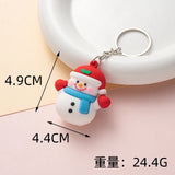 Lianfudai 10pcs Christmas keychain car pendant Christmas tree doll doll bag decoration high-end small gifts Santa snowman pendant