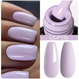 Lianfudai 7ML Gold Foil Quick Extension Gel Nail Polish Nude Purple Nail Flakes Vernis Semi Permanent UV Gel Nail Art Hard Gel