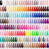 Lianfudai 7ML Glitter Gel Nail Polish Sparkling Semi Permanent UV Gel Colorful Shinning Gel Varnish Nail Art Soak Off UV LED Gel