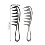 Lianfudai New 1/ 2pcs Wide Tooth Plastic Comb Curly Hair Salon Hairdressing Comb Massage for Hair Styling Tool for Curl Hair