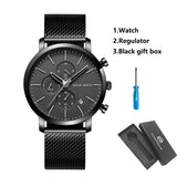 Lianfudai Top Men Watch Brand Business Style Stainless Steel Fashion Waterproof Sports Multifunctional Quartz Wristwatch Relogio Masculino