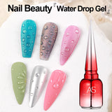 Lianfudai Water Drop Wave Gel Nail Gel Polish Clear Ripple Gel Nail Vernis Varnish Glue Phototherapy 15ml Glass Water Drop Glue