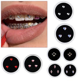 Lianfudai 3pcs/box Dental Tooth Gem Crystal Jewelry Tooth Gem Kit Tooth Deco Material Various Shape Oral Decoration