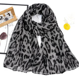 Lianfudai A fashionable voile leopard print soft thin women's scarf shawl