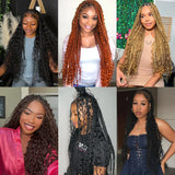 Lianfudai Human Braiding Hair 1 Bundle 20 Inch Human Hair Bundles for Braiding Highlight P4/27 Color Deep Wave Bulk Human Hair Bundles