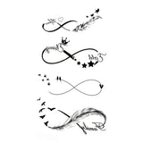 Lianfudai Tattoo Stickers Butterfly Rose Bird Feather Dandelion Pattern Fake Tatoo for Women Men Makeup Hand Temporary Waterproof Body Art