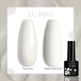 Lianfudai 10ML 5D Solid Pudding Nail Gel Polish Semi Permanent UV Gel Nail Art No-Wipe Gel Nail Polish Liner Emboss Painting Gel