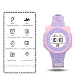 Lianfudai 2024 Children Watch Girls Cute Cartoon Electronic Watches Waterproof Alarm Clock Multi Functional Boys Student Wristwatch