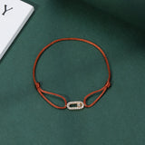 Lianfudai Adjusted Size Can Move Stone Multiple colors Rope Woven bracelet For Women And Men Fashion Jewelry 2024 New Bracelets Woman