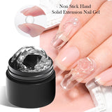 Lianfudai  7ml Clear Non Stick Hand Solid Extension Nail Gel Polish Carving Flower Nail Art Building UV Gel Acrylic Varnish