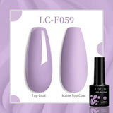 Lianfudai 7ML Aurora Top Coat Sparking Gel Nail Polish Semi Permanent UV Gel 2 In 1 Function Top Coat UV LED Nail Art Gel Varnish