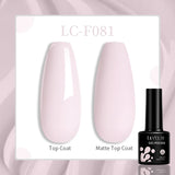 Lianfudai  15ML Quick Nail Extension Gel Glitter Pink Vernis Semi Permanent UV Gel Nail Polish Slip Solution Nail Art Prolong Gel