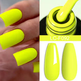 Lianfudai 7ML Neon Nail Gel Polish Summer Color Fluorescent Gel Nails Manicure Semi Permanent UV Gel Soak Off UV LED Nail Art Gel