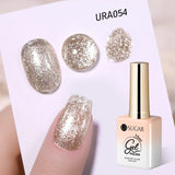 Lianfudai 15ml White Cat Magnetic Gel Super Bright Gorgeous Glitter Nail Polish Galactic Effect Moonlight Magnetic Gel Varnish