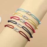 Lianfudai Adjusted Size Can Move Stone Multiple colors Rope Woven bracelet For Women And Men Fashion Jewelry 2024 New Bracelets Woman