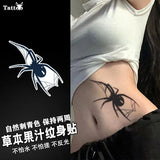 Lianfudai Sexy Tattoo Stickers Men's Temporary Fake Goth Tattoos Waterproof Heart Tatto Lasting Spider Art Cool Herb Juice Body Beauty