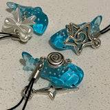 Lianfudai jelly whale shark phone charm handmade