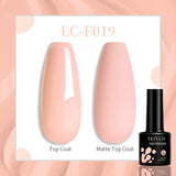 Lianfudai 7ML Aurora Top Coat Sparking Gel Nail Polish Semi Permanent UV Gel 2 In 1 Function Top Coat UV LED Nail Art Gel Varnish