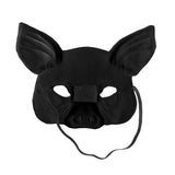 Lianfudai 3D Tiger Pig Bunny Rabbit Leopard Half Face Mask Creative Funny Animal Halloween Masquerade Party Cosplay Costume Decor