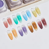 Lianfudai 8ml Canni Ombre Gel Fast Pat Gradient Painting Powder Blusher Design Soak Off UV LED Nail Gel Polish Manicure Products