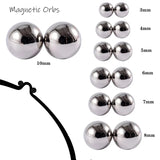 Lianfudai Fake Piercing Strong Magnetic Nipple Rings Orb Sexy Toys for Couple Magnet Nipple Piercing BDSM Link Clamps Clitoris Bondage