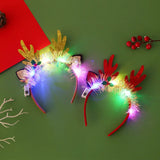 Lianfudai Christmas Headband with LED Lights Snowflake Xmas Tree Hair Band 2024 Christmas Decorations for Home Girls Women New Year Gifts