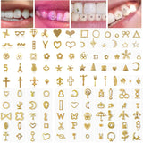 Lianfudai 3 Box Dental Teeth Crystal Ornament Tooth Gems Various Shape Random Delivery Beauty Diamond Oral Hygiene Tooth Deco Materials