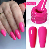 Lianfudai Sweet Spring Summer Color Gel Nail Polish 10ml Light Pink Green Yellow Long Lasting Varnis Semi Permanent For Nails