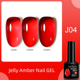 Lianfudai 7ml Metallic Gel Nail Polish Red Chrome Mirror Effect Thread Shell Nail Gel Quick Dry Semi Permanent UV Gel Nail Art